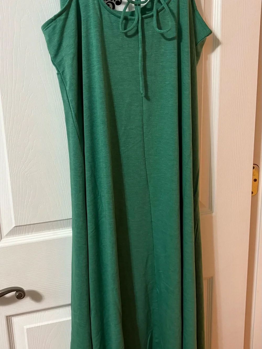 Zenana Outfitters Kelly Green Strappy Knit Maxi Dress NEW - Picture 7 of 10